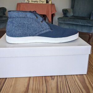 Ben Sherman denim high top lace up shoes